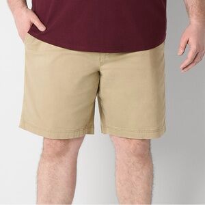 St. John's Bay Mens Big and Tall Stretch Fabric
Comfort Waist Chino Short. 10”